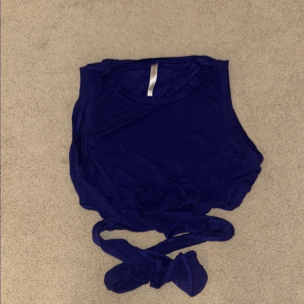 Fabletics Purple Wrap Top